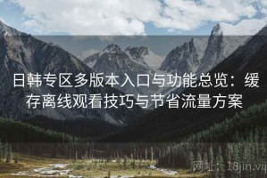 日韩专区多版本入口与功能总览：缓存离线观看技巧与节省流量方案