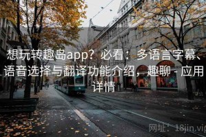 想玩转趣岛app？必看：多语言字幕、语音选择与翻译功能介绍，趣聊 - 应用详情