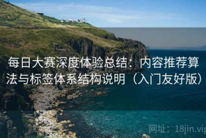 每日大赛深度体验总结：内容推荐算法与标签体系结构说明（入门友好版）