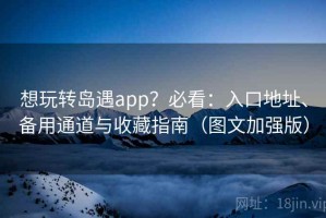 想玩转岛遇app？必看：入口地址、备用通道与收藏指南（图文加强版）