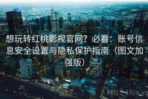 想玩转红桃影视官网？必看：账号信息安全设置与隐私保护指南（图文加强版）