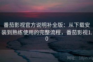 番茄影视官方说明补全版：从下载安装到熟练使用的完整流程，番茄影视1.0