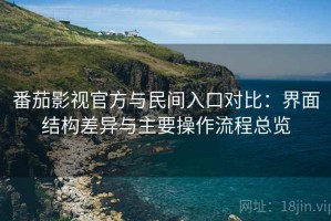 番茄影视官方与民间入口对比：界面结构差异与主要操作流程总览