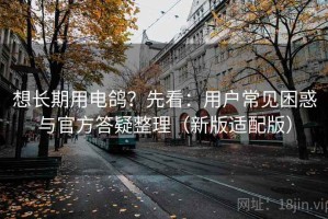想长期用电鸽？先看：用户常见困惑与官方答疑整理（新版适配版）