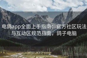 电鸽app全面上手指南：官方社区玩法与互动区规范指南，鸽子电脑