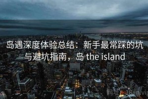 岛遇深度体验总结：新手最常踩的坑与避坑指南，岛 the island