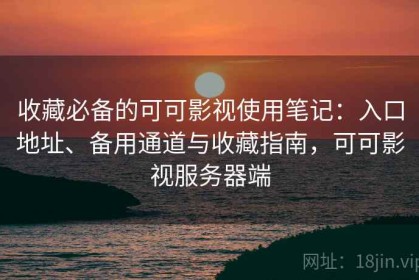 收藏必备的可可影视使用笔记：入口地址、备用通道与收藏指南，可可影视服务器端