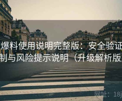 91爆料使用说明完整版：安全验证机制与风险提示说明（升级解析版）