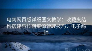 电鸽网页版详细图文教学：收藏夹结构搭建与长期资源管理技巧，电子鸽钟
