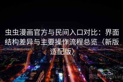 虫虫漫画官方与民间入口对比：界面结构差异与主要操作流程总览（新版适配版）