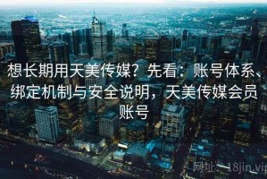 想长期用天美传媒？先看：账号体系、绑定机制与安全说明，天美传媒会员账号