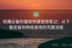 收藏必备的蜜桃传媒使用笔记：从下载安装到熟练使用的完整流程