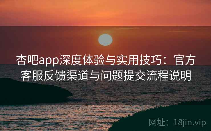 杏吧app深度体验与实用技巧：官方客服反馈渠道与问题提交流程说明