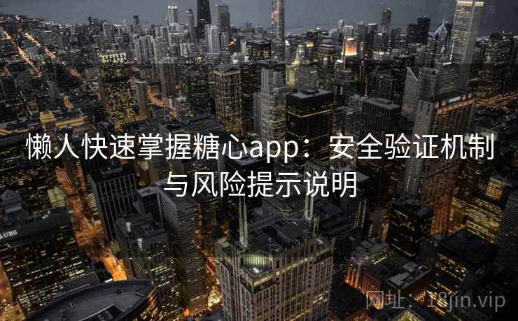 懒人快速掌握糖心app：安全验证机制与风险提示说明
