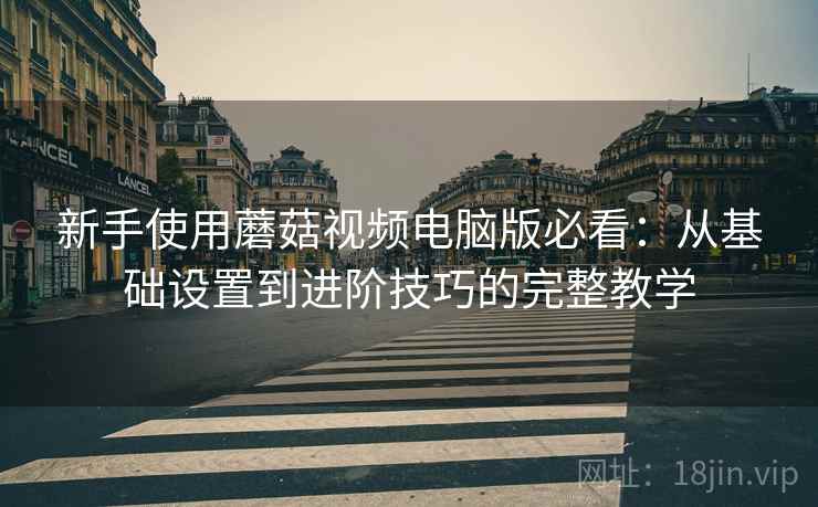 新手使用蘑菇视频电脑版必看:从基础设置到进阶技巧的完整教学 新手使用蘑菇视频电脑版必看:从基础设置到进阶技巧的完整教学