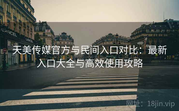 天美传媒官方与民间入口对比：最新入口大全与高效使用攻略